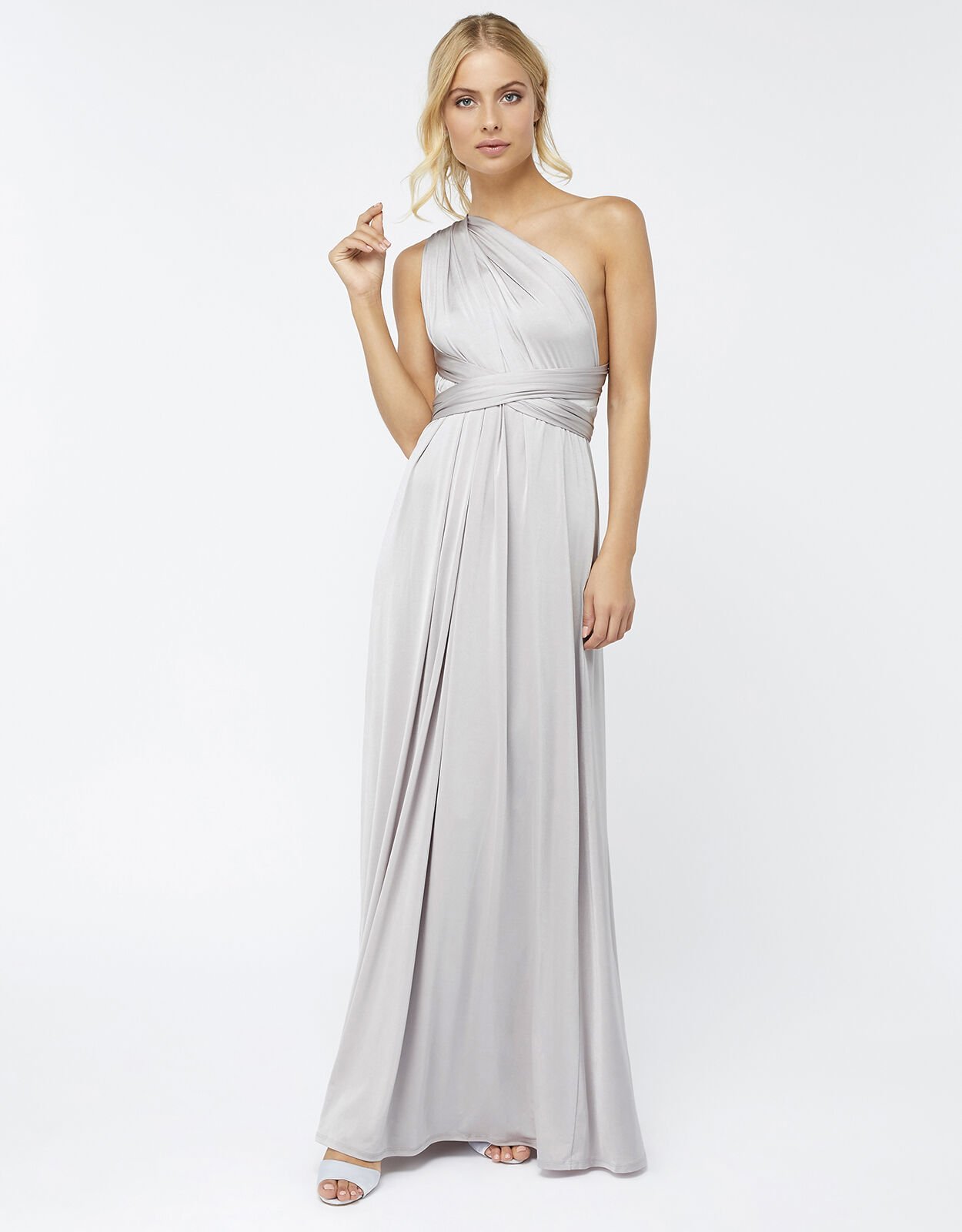 Monsoon Multiway Maxi Dress Silver Evening Dresses Monsoon UK