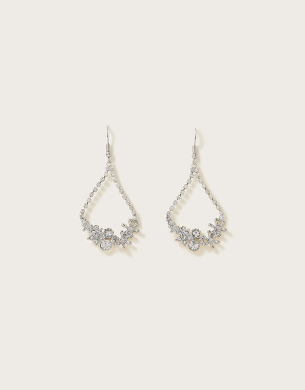 Crystal Teardrop Earrings, , large