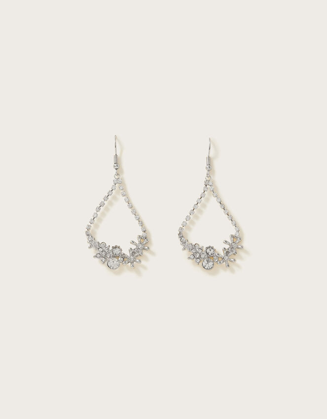 Crystal Teardrop Earrings, , large