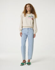 Fabienne Chapot Tina Embroidered Jumper, Camel (BEIGE), large