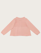 Baby Scallop Cardigan, Pink (PINK), large