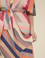 Tallulah and Hope Longer-Length Stripe Dress, Multi (MULTI), large
