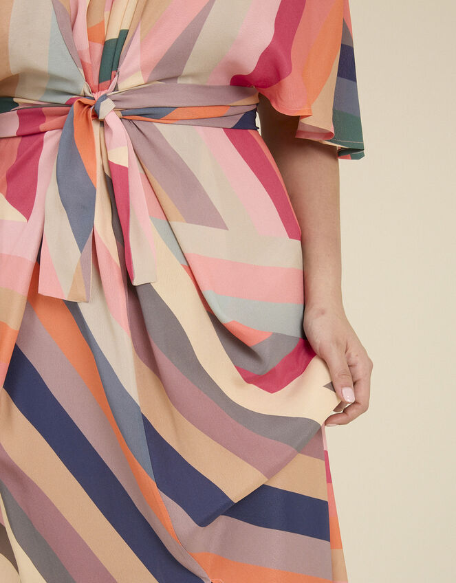 Tallulah and Hope Longer-Length Stripe Dress, Multi (MULTI), large