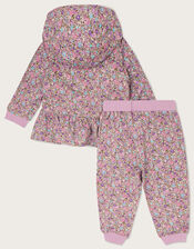 Baby Ditsy Deer Hoody and Jogger Set, Purple (LILAC), large