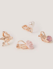 4-Pack Unicorn Clip-On Earrings, , large