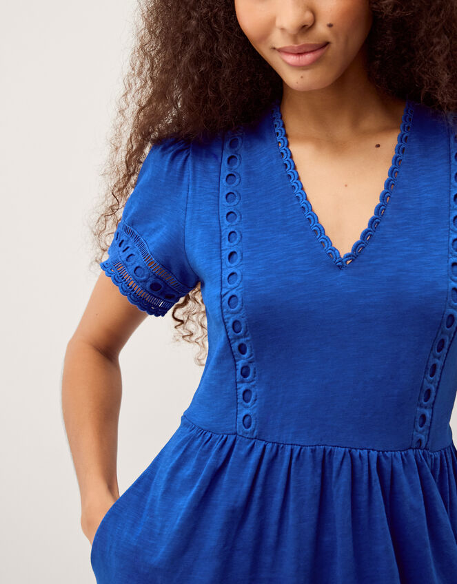 Tanitha Lace Jersey Maxi Dress, Blue (COBALT), large