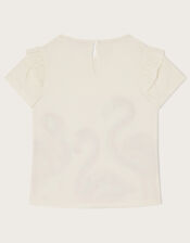 Flamingo T-Shirt WWF-UK Collaboration, Ivory (IVORY), large