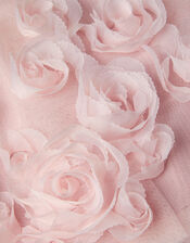 Baby Evangaline Rose Appliqué Tulle Dress, Pink (PINK), large