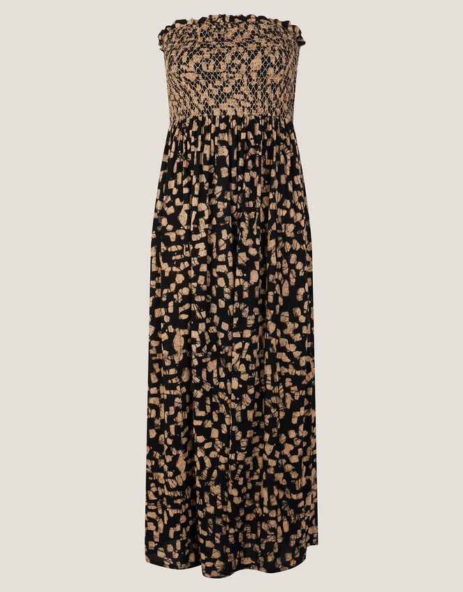 Ania Geometric Bandeau Dress, Black (BLACK), large