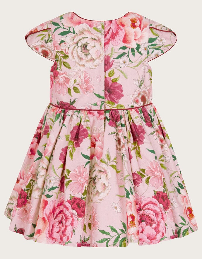 Jacquard Knee-length 1st Birthday Party Baby Girl Dress