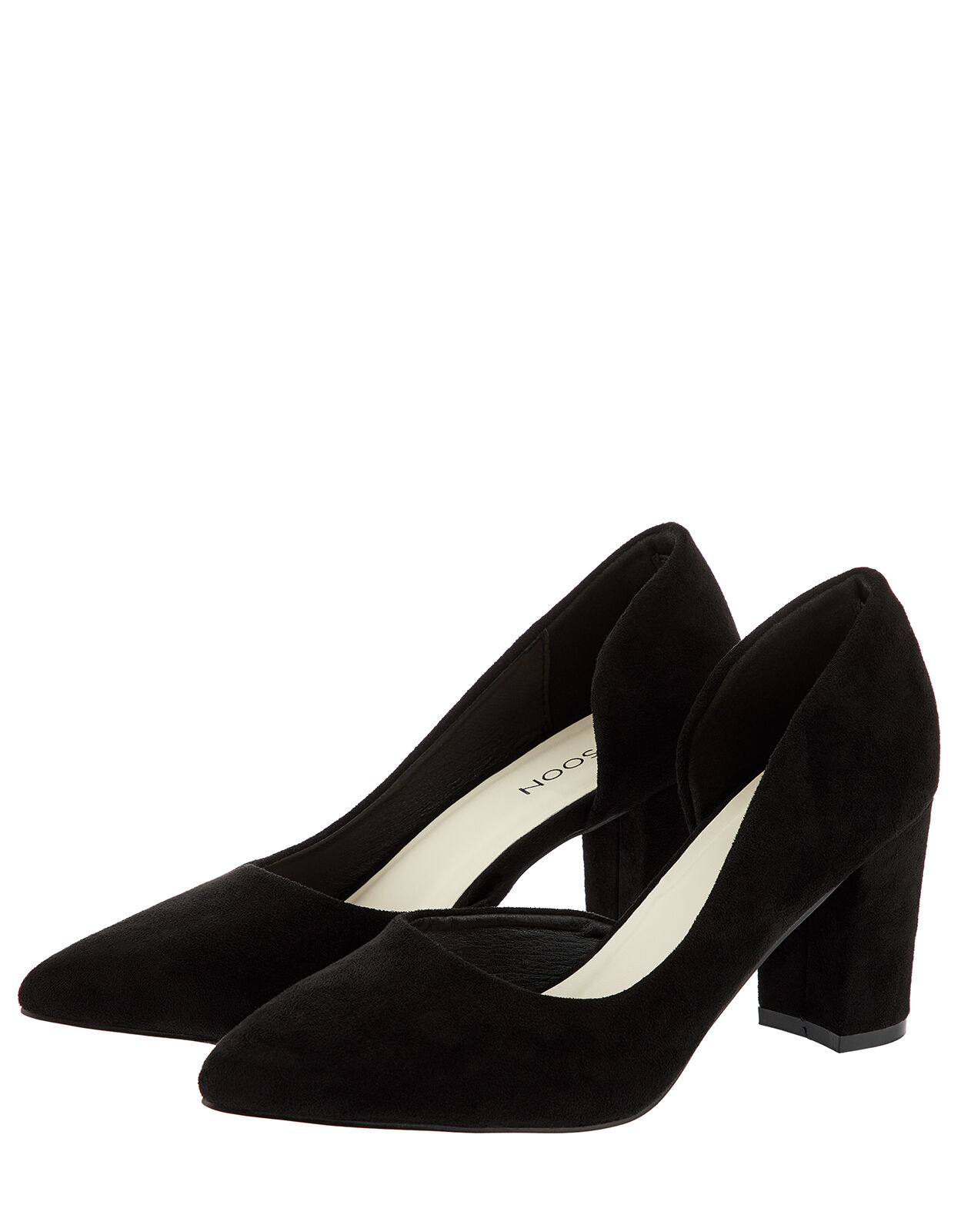Thick heel hot sale court shoes
