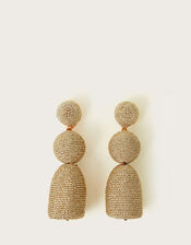 Woven Drop Earrings, , large