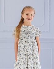 Trotters Arabella Smocked Dress, Blue (BLUE), large