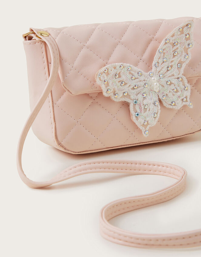 Bling Butterfly Quilted Bag, , large