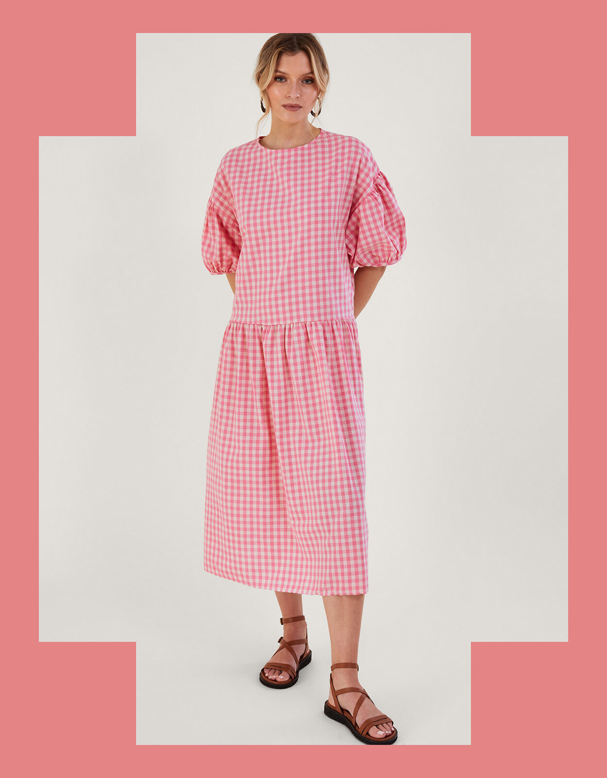 Gingham dress womens uk deals
