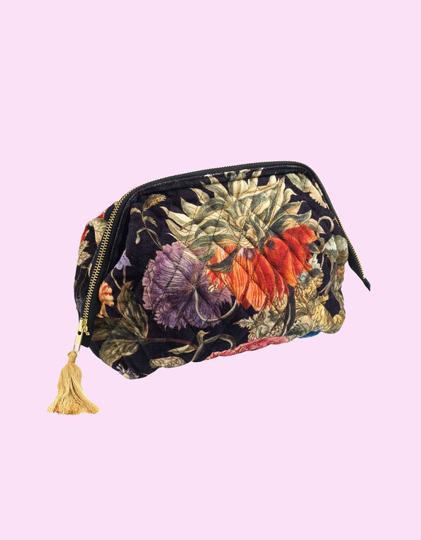 One Hundred Stars Primula Quilted Velvet Pouch, , large