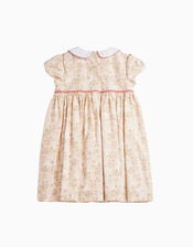 Trotters Bunny Peter Pan Dress, Pink (PINK), large