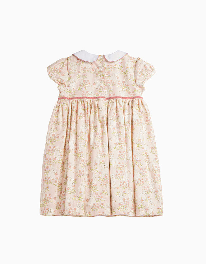 Trotters Bunny Peter Pan Dress, Pink (PINK), large
