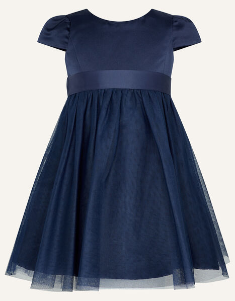 Baby Tulle Bridesmaid Dress Blue, Blue (NAVY), large