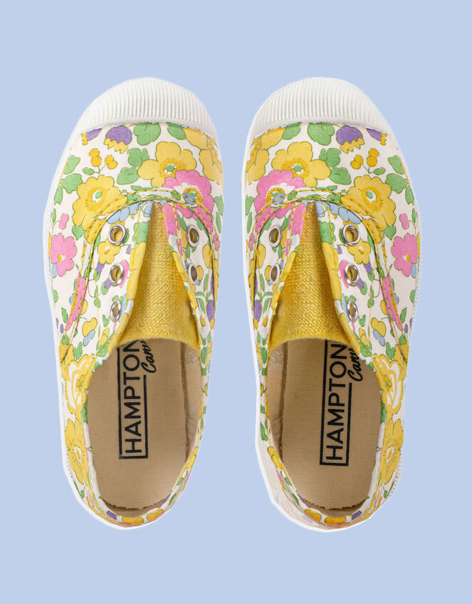 Hampton Canvas Plum Plimsolls, Yellow (YELLOW), large