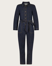 Harper Denim Jumpsuit , Blue (DENIM BLUE), large