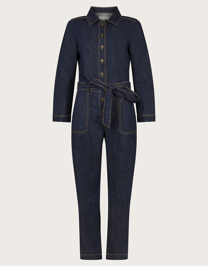 Harper Denim Jumpsuit , Blue (DENIM BLUE), large