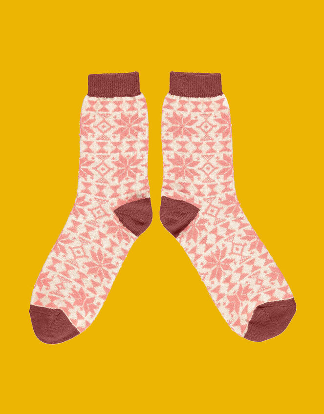 Catherine Tough Fair Isle Ankle Socks , , large