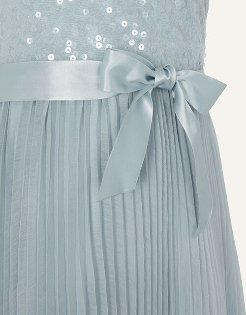 Keita Sequin Pleat Dress, Grey (GREY), large