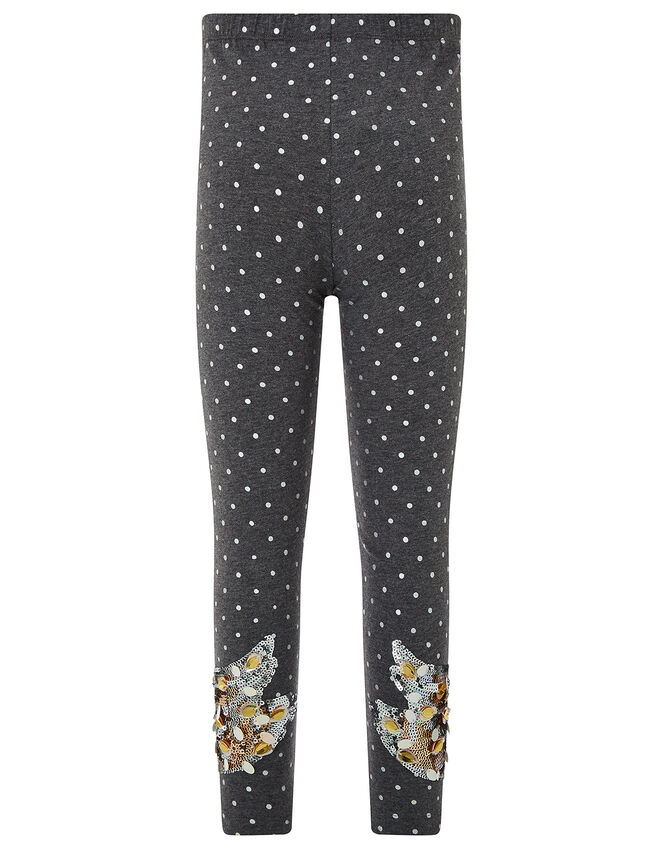 Seraphina Sequin Swan Leggings, Grey (DARK GREY), large