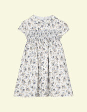 Trotters Arabella Smocked Dress, Blue (BLUE), large