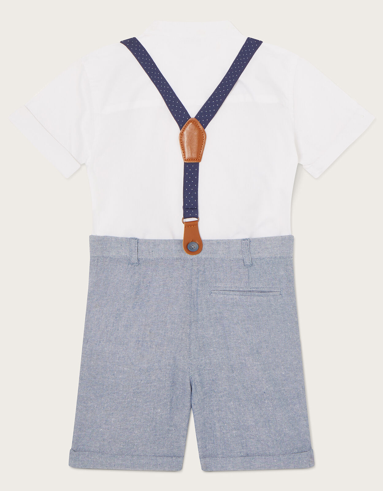 Boys chino shorts with braces clearance