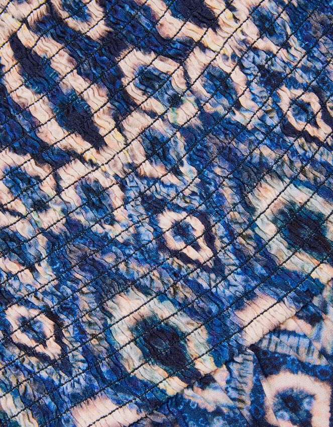 Batik Print Dress, Blue (BLUE), large