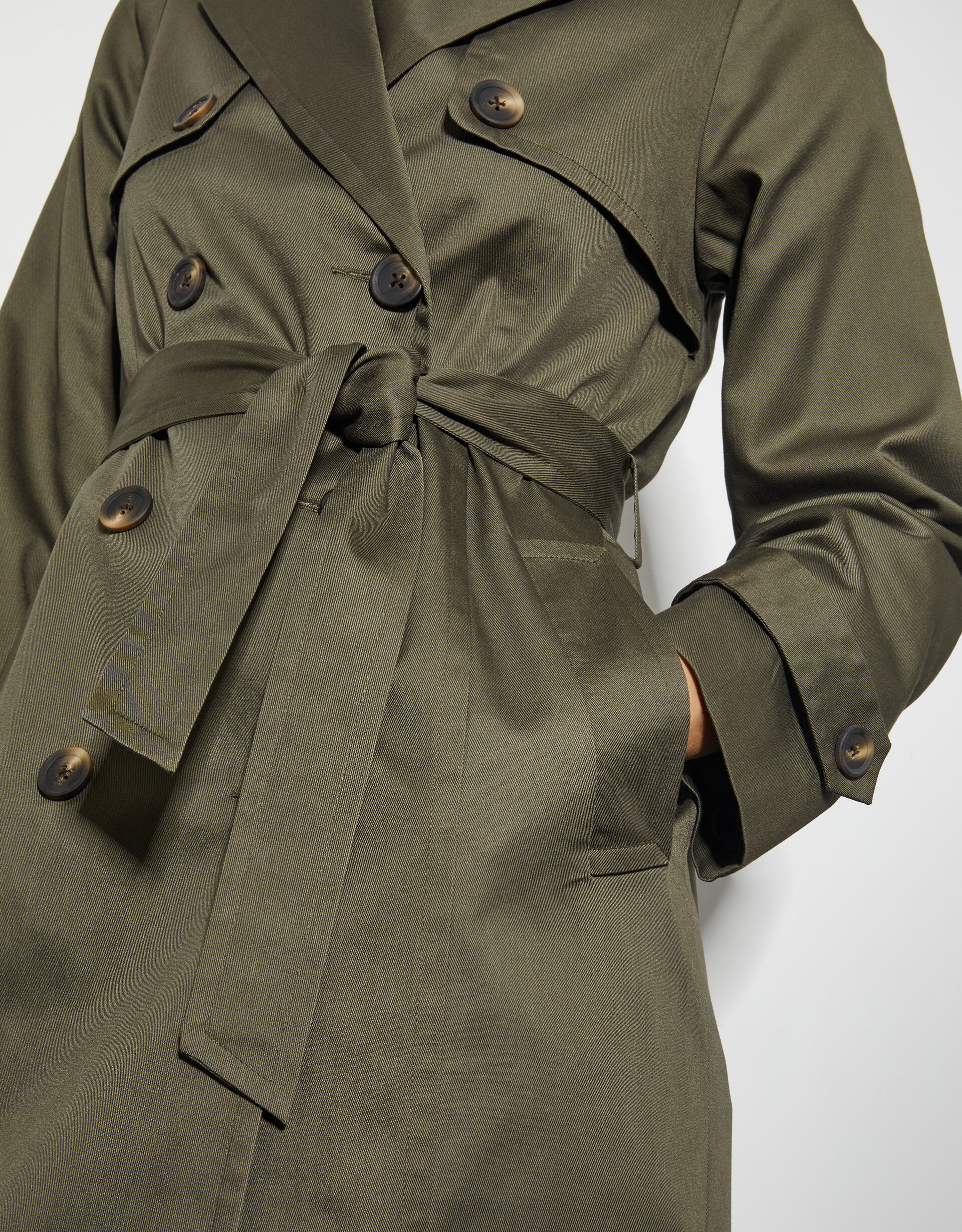 Matilda Midi Trench Coat Green Women s Jackets Monsoon UK