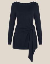 Tina Tie Side Jumper, Blue (NAVY), large