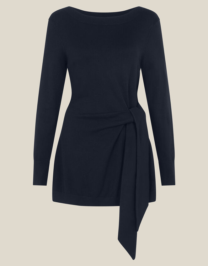 Tina Tie Side Jumper, Blue (NAVY), large