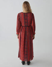 Maison Hotel Dalida Embroidered Dress, Red (RED), large