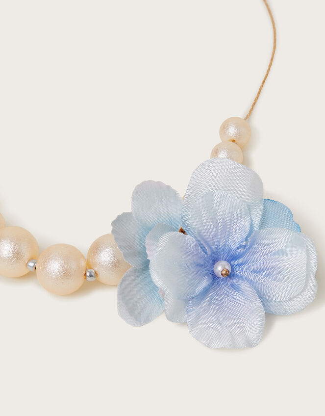 Detachable Flower Pearl Necklace, , large