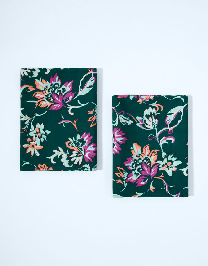 Floral Print Tea Towels, , large