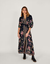 Pruella Shirt Dress in Sustainable Viscose, Black (BLACK), large