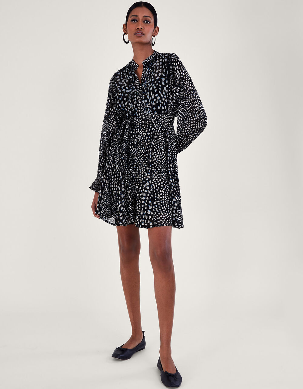 Hollis Shirt Dress Black