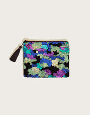 Disco Sequin Zip Pouch, , large
