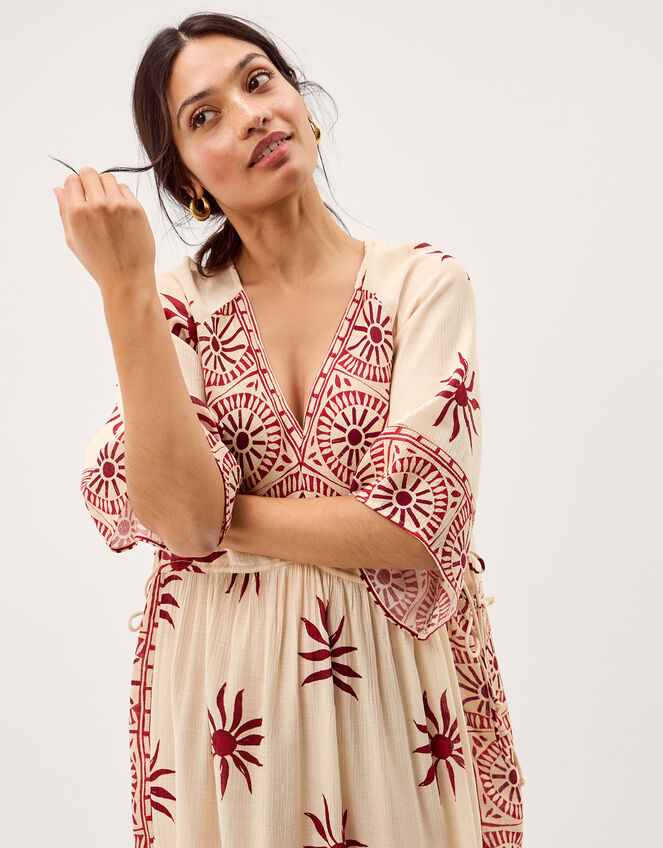Sunnie Midi Beach Dress, Ivory (IVORY), large