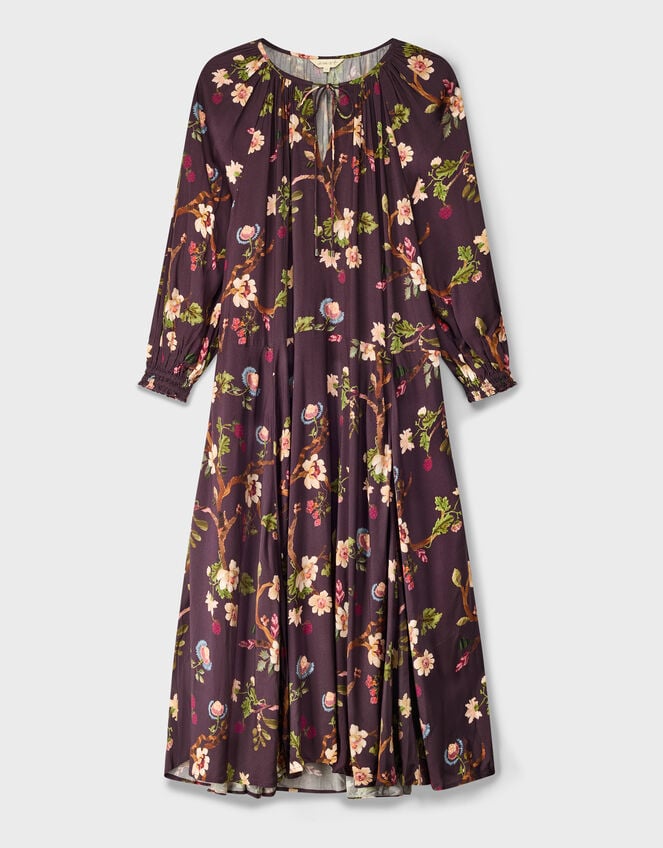 East Adelle Floral Print Maxi Dress, Red (BERRY), large