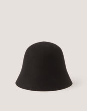 Fae Wool Bucket Hat , Black (BLACK), large