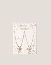 Bow Heart Pendant Necklace Gift Set, , large