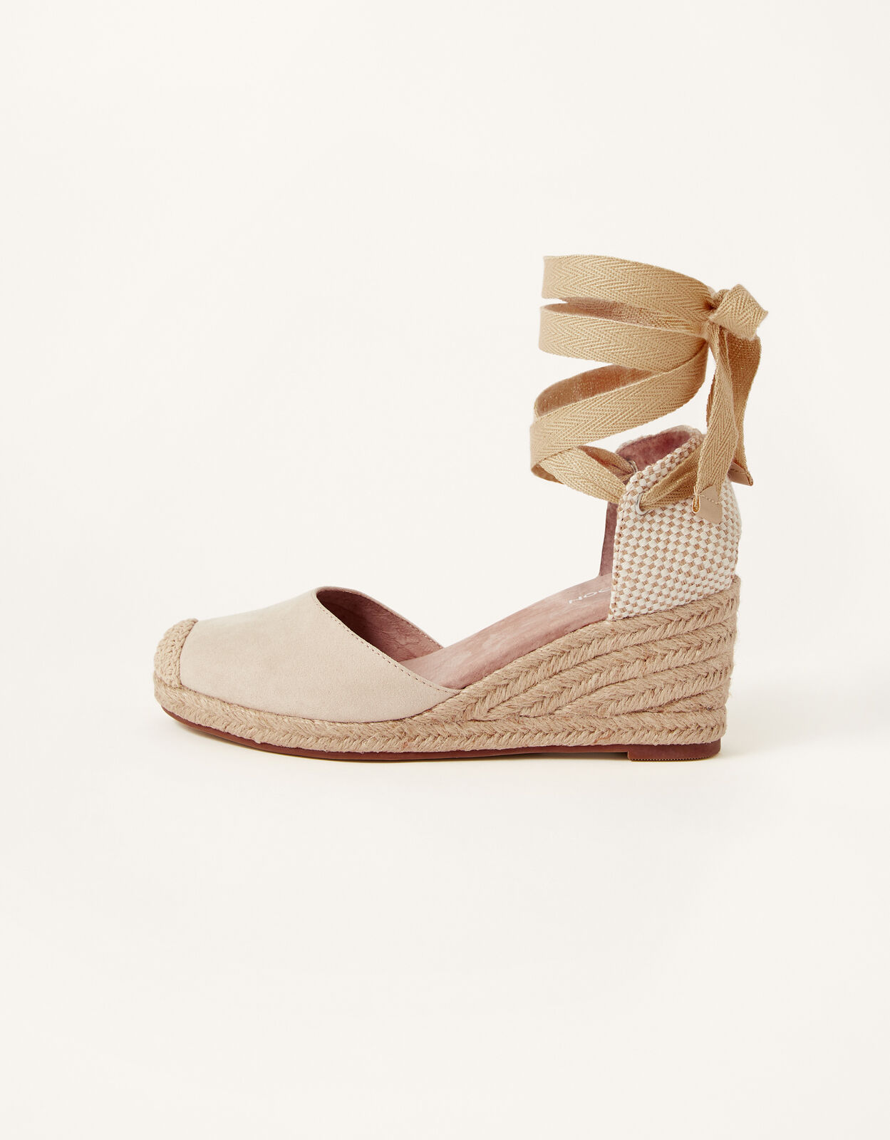 Nude suede cheap wedges
