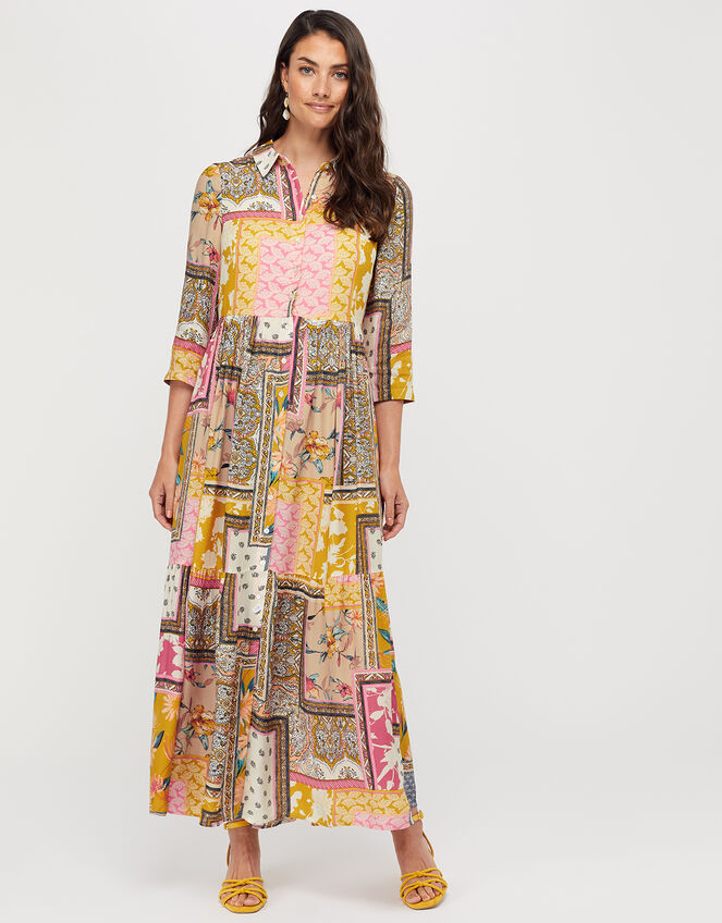 Scandi Print Shirt Dress, Ivory (IVORY), large