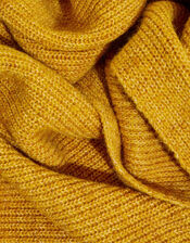 Super Soft Knit Scarf with Recycled Polyester, Yellow (OCHRE), large