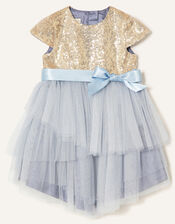 Baby Sequin Safire Dress, Grey (GREY), large