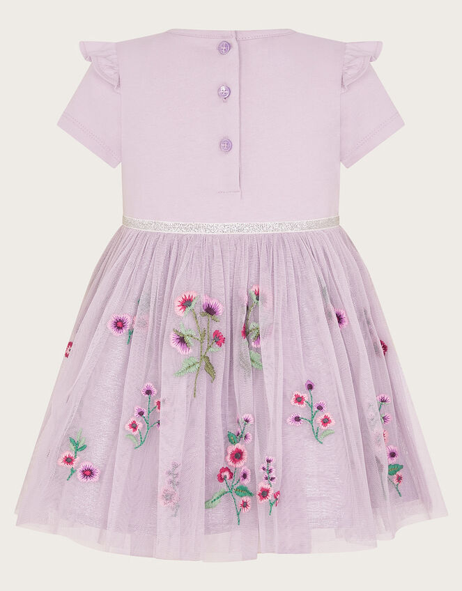Baby Floral Disco Dress, Purple (LILAC), large